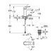 Смеситель для раковины M-размера Grohe QuickFix Dice Black 1018332430 1018332430 &mdash; фото в Esantehnika