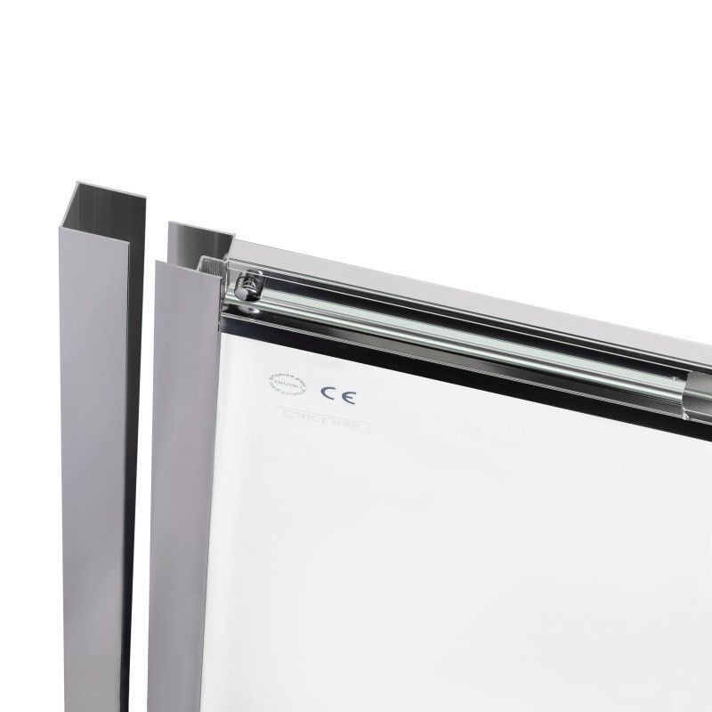 Душевые двери в нишу QTAP Taurus CRM2011-12.C6 профиль 110-120х185 см стекло 6 мм раздвижные TAUCRM201112C6 TAUCRM201112C6 &mdash; фото в Esantehnika