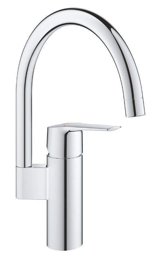 Мийка кухонна Kroner KRP Geb&uuml;rstet-7843ZHM + Змішувач для кухні Grohe QuickFix Start хром 30469000 CV022805+30469000 &mdash; фото в Esantehnika