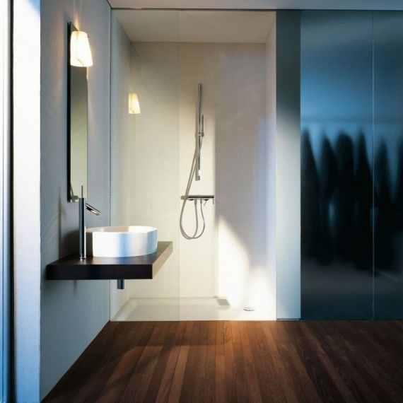Душовий гарнітур зі штангою Hansgrohe Axor Starck хром 27980000 27980000 &mdash; фото в Esantehnika