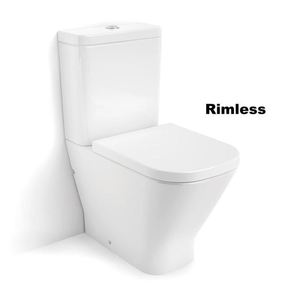 Унітаз-компакт, Rimless (безободковий) Roca The Gap з сидінням Soft Close A34D738000 A34D738000 &mdash; фото в Esantehnika