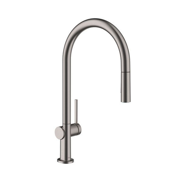 Змішувач для кухні 210 Hansgrohe Talis M54 2jet, sBox (колір - шліфований чорний хром), з витяжним душем 72801340 72801340 &mdash; фото в Esantehnika