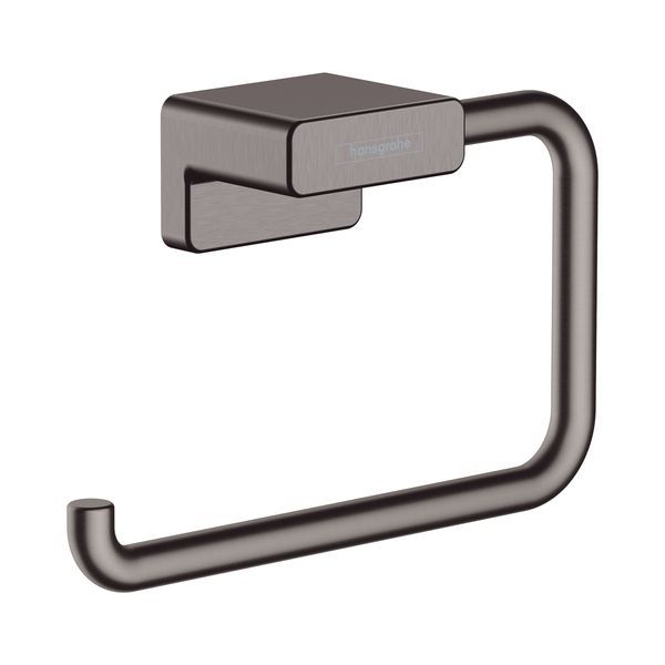 Бумаготримач без кришки Hansgrohe AddStoris (колір - шліфований чорний хром) 41771340 41771340 &mdash; фото в Esantehnika