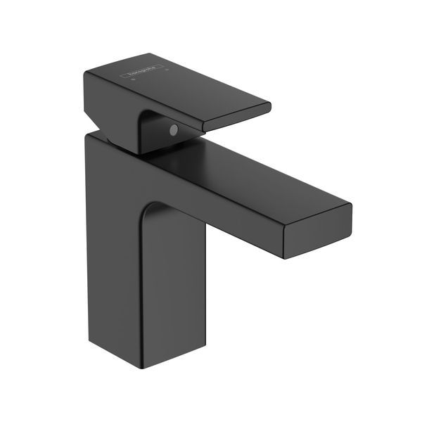 Змішувач для раковини 100 Hansgrohe Vernis Shape (колір - чорний матовий), з донним клапаном 71561670 71561670 &mdash; фото в Esantehnika