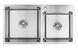 Мийка кухонна Kroner KRP Geb&uuml;rstet-7843ZHM + Змішувач для кухні Grohe QuickFix Start хром 30469000 CV022805+30469000 &mdash; фото в Esantehnika