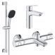 Комплект смесителей для ванной комнаты с термостатом Grohe QuickFix Grohtherm&Start (UA202304TS) UA202304TS &mdash; фото в Esantehnika