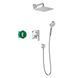 Душевая система скрытого монтажа Hansgrohe Crometta E 240 (цвет - хром) 27957000 27957000 &mdash; фото в Esantehnika