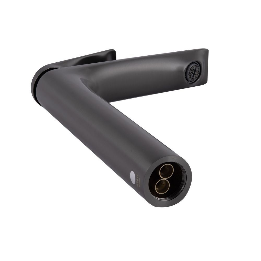 Змішувач для раковини Qtap Vlasta New високий QTVLA269GMB45653 Gunmetal Black PVD QTVLA269GMB45653 &mdash; фото в Esantehnika