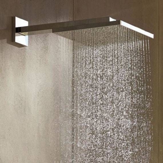 Верхний душ с тропическим душем Hansgrohe Raindance E 1jet EcoSmart 26239000 26239000 &mdash; фото в Esantehnika