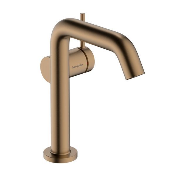 Змішувач для раковини 150 Fine CoolStart Hansgrohe Tecturis S (колір - матова бронза), з донним клапаном push-open 73340140 73340140 &mdash; фото в Esantehnika