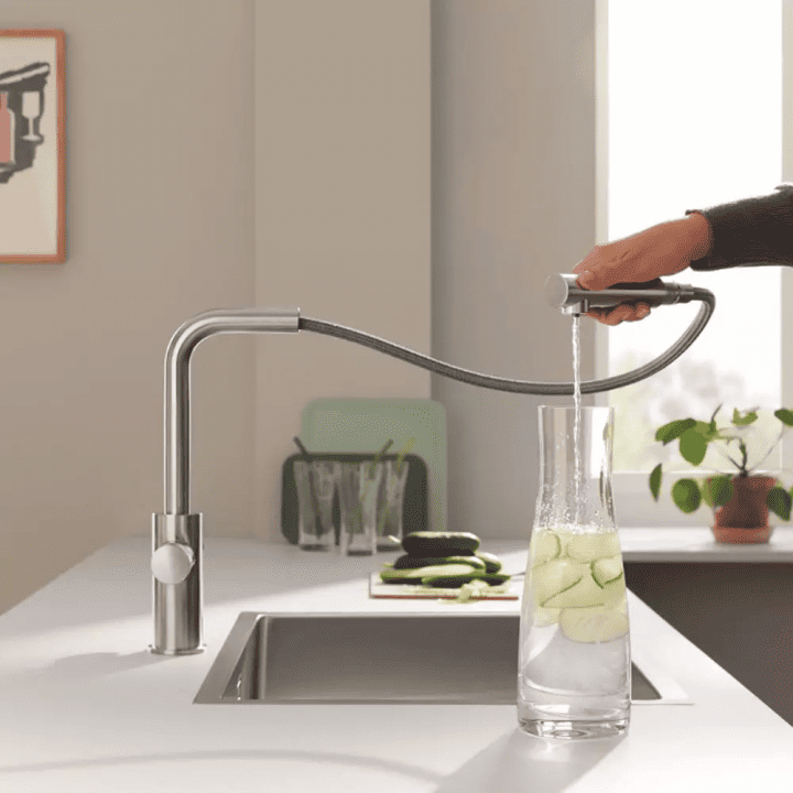 Смеситель для кухни Grohe Blue Pure Minta, под обратный осмос, суперсталь (30590DC0) 30590DC0 &mdash; фото в Esantehnika