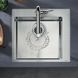 Встраиваемая кухонная мойка Hansgrohe S71 S712-F450 (цвет - нержавеющая сталь) 450 43305800 43305800 &mdash; фото в Esantehnika
