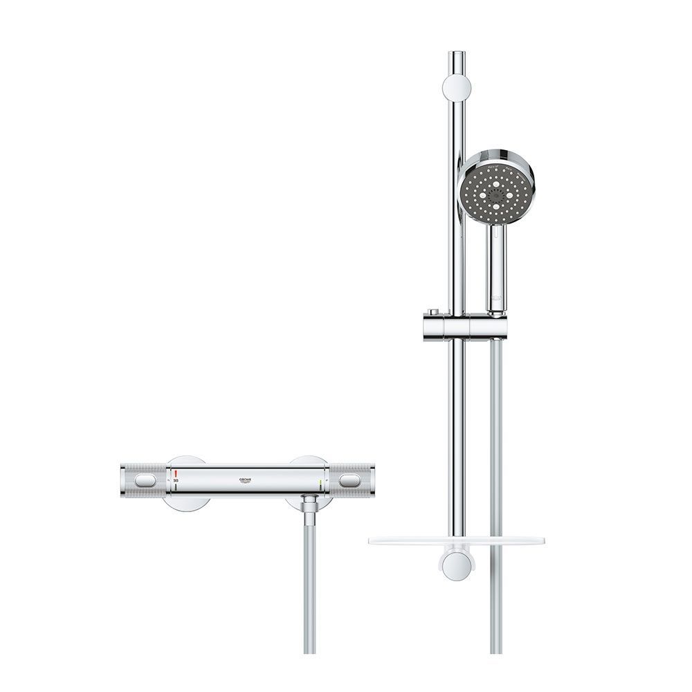 Термостат для душа с душевым гарниуром Grohe QuickFix Precision Feel (цвет - хром) 34791000 34791000 &mdash; фото в Esantehnika