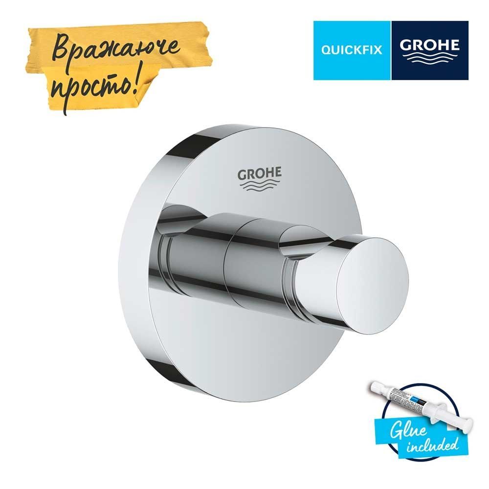 Крючок Grohe QuickFix Start, хром 41173000 41173000 &mdash; фото в Esantehnika