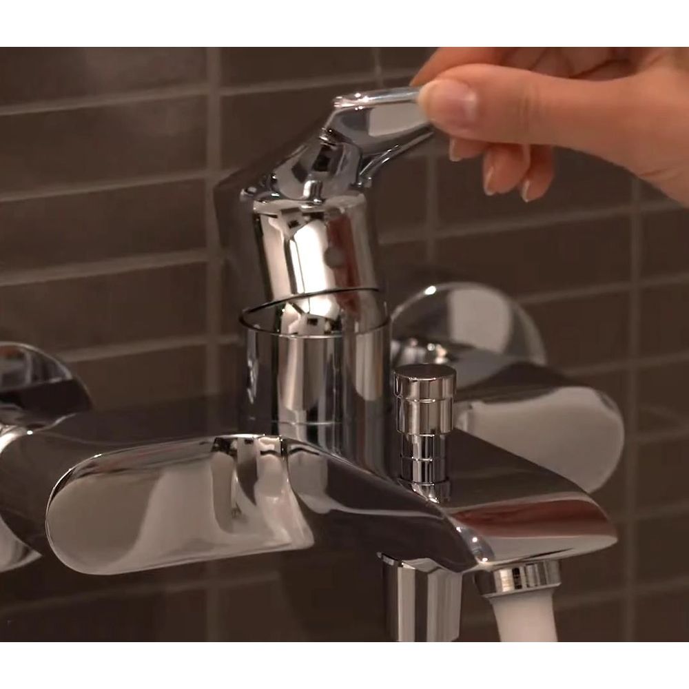 Смеситель для ванны Hansgrohe Metris (цвет- хром) 31480000 31480000 &mdash; фото в Esantehnika