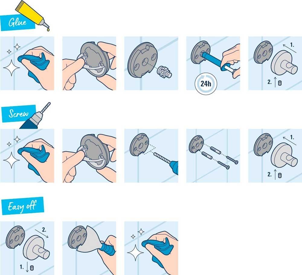 Крючок Grohe QuickFix Start, хром 41173000 41173000 &mdash; фото в Esantehnika
