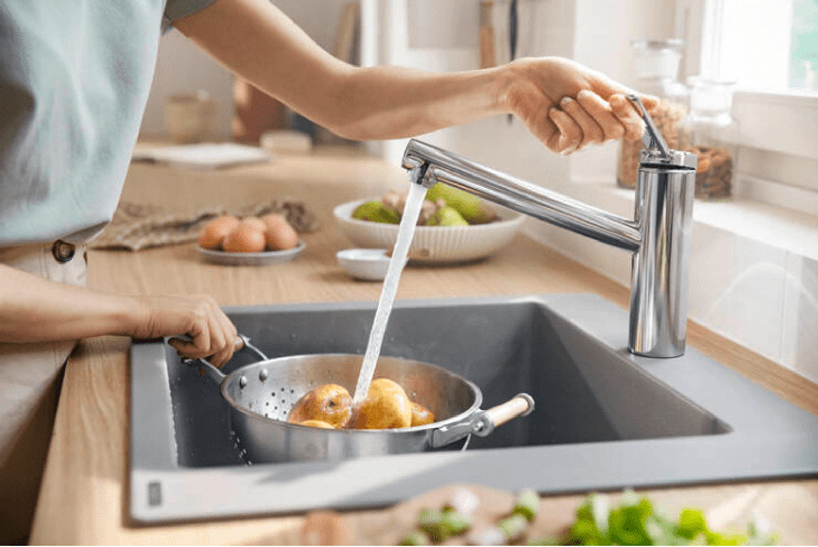 Кухонный смеситель Hansgrohe Zesis M33 (цвет - хром) 74802000 74802000 ...