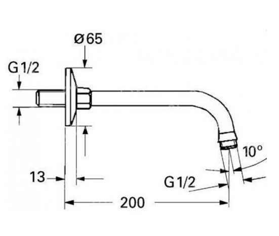 Душовий кронштейн Grohe Relexa neutral (27406000) 27406000 &mdash; фото в Esantehnika
