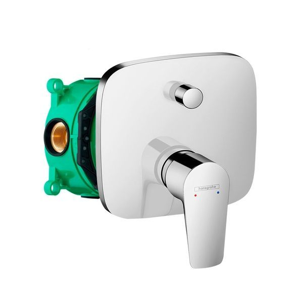 Смеситель для душа Hansgrohe Talis E (цвет - хром) в комплекте со встраиваемой частью Ibox universal 71745000+01800180 71745000+01800180 &mdash; фото в Esantehnika
