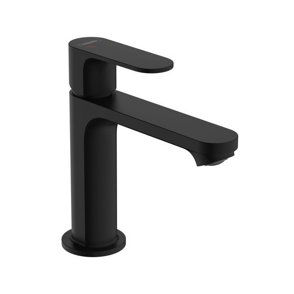Змішувач для раковини 110 CoolStart EcoSmart+ Hansgrohe Rebris S (колір - чорний матовий), з донним клапаном 72588670 72588670 &mdash; фото в Esantehnika