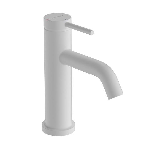 Смеситель для раковины 80 CoolStart Hansgrohe Tecturis S (цвет - белый матовый), с донным клапаном 73302700 73302700 &mdash; фото в Esantehnika