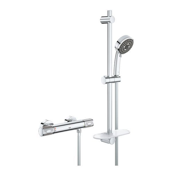 Термостат для душу з душовим гарніуром Grohe QuickFix Precision Feel (колір - хром) 34791000 34791000 &mdash; фото в Esantehnika