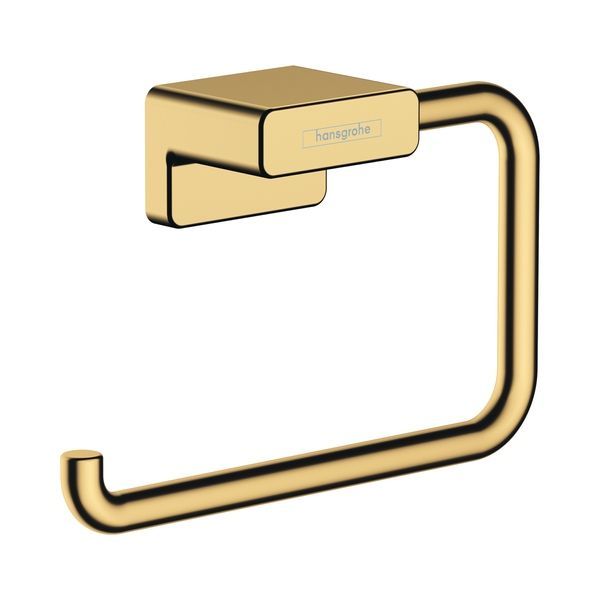 Бумаготримач без кришки Hansgrohe AddStoris (колір - поліроване золото) 41771990 41771990 &mdash; фото в Esantehnika