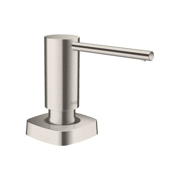 Дозатор для рідкого мила або миття посуду Hansgrohe A71, сталь 40468800 40468800 &mdash; фото в Esantehnika