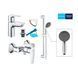Комплект смесителей для душа Grohe QuickFix Start Edge ColdStart (цвет - хром) UA202502SE UA202502SE &mdash; фото в Esantehnika
