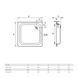 Стальной поддон Koller Pool Aquart 70х70 (CF701200E) 1733150102 &mdash; фото в Esantehnika