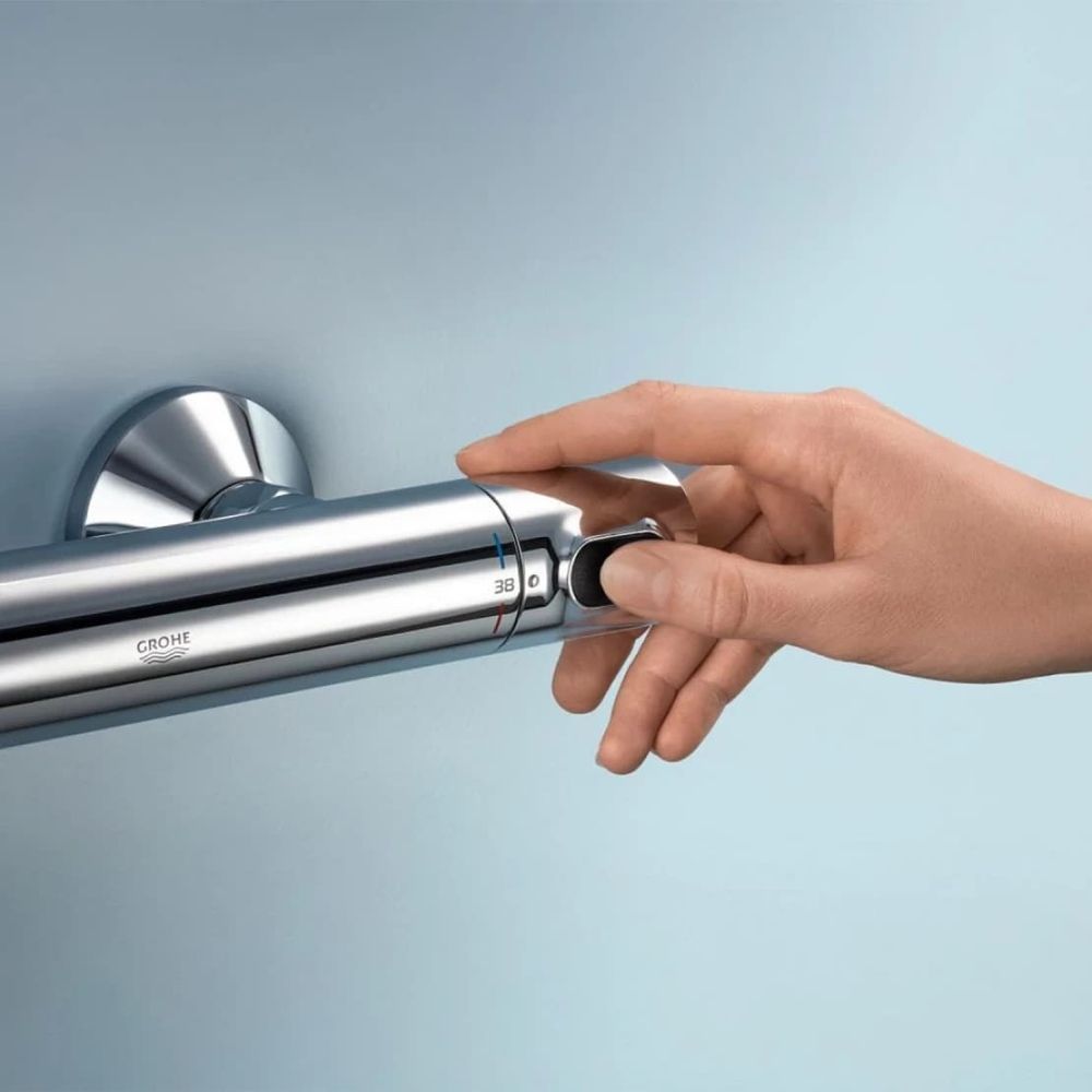 Комплект змішувачів для душу із термостатом Grohe QuickFix Precision Flow&Start Edge (UA202503TS) UA202503TS &mdash; фото в Esantehnika