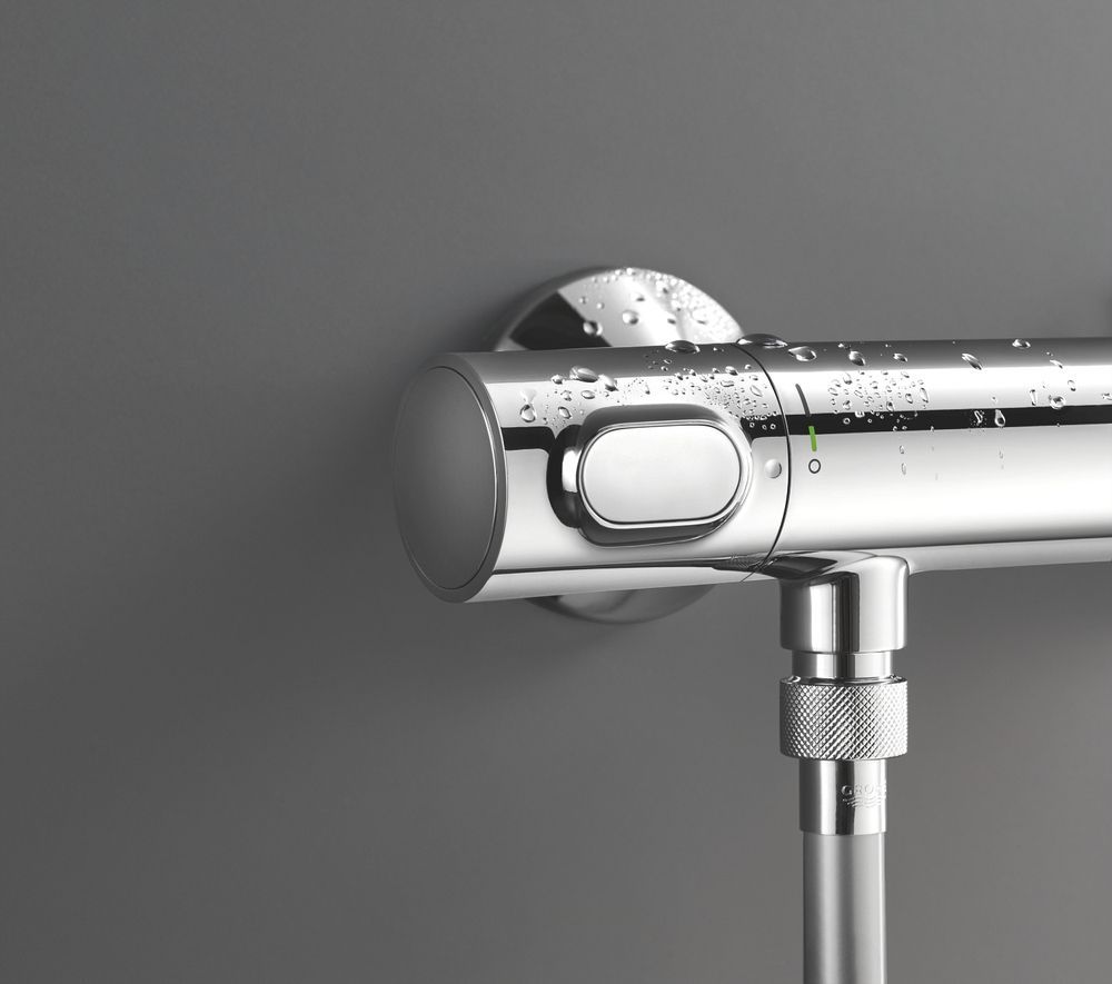 Термостат для душа с душевым гарниуром Grohe QuickFix Precision Flow (цвет - хром) 34841000 34841000 &mdash; фото в Esantehnika