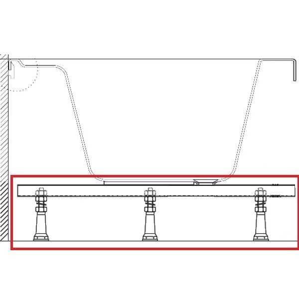 Ножки для акриловых ванн Ravak 80 Universal (CY00040000) CY00040000 &mdash; фото в Esantehnika