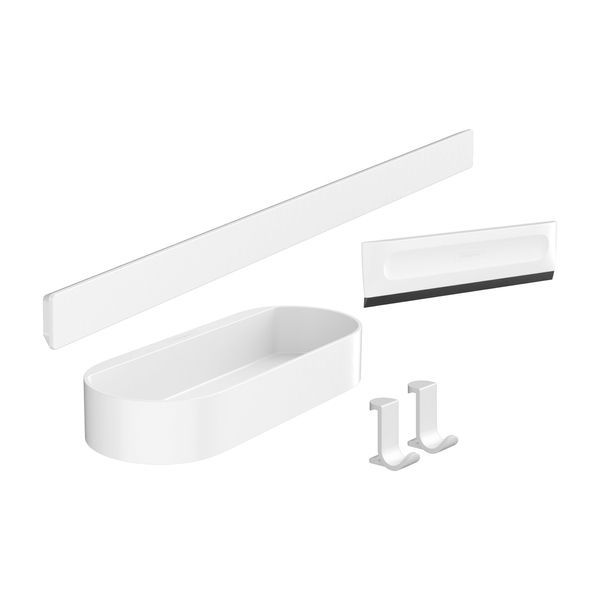 Набір аксесуарів 4-в-1 Hansgrohe WallStoris, білий матовий 27967700 27967700 &mdash; фото в Esantehnika