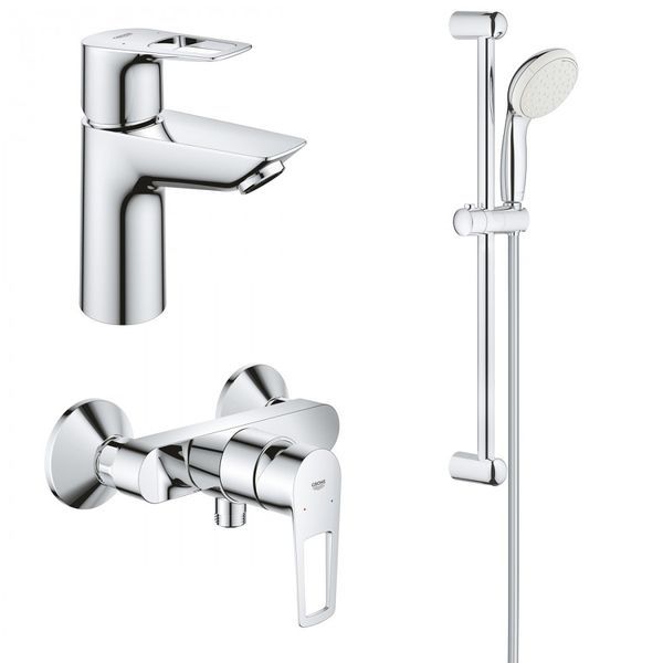 Набір змішувачів 3 в 1 GROHE BAU LOOP NEW UA123220S0 UA123220S0 &mdash; фото в Esantehnika