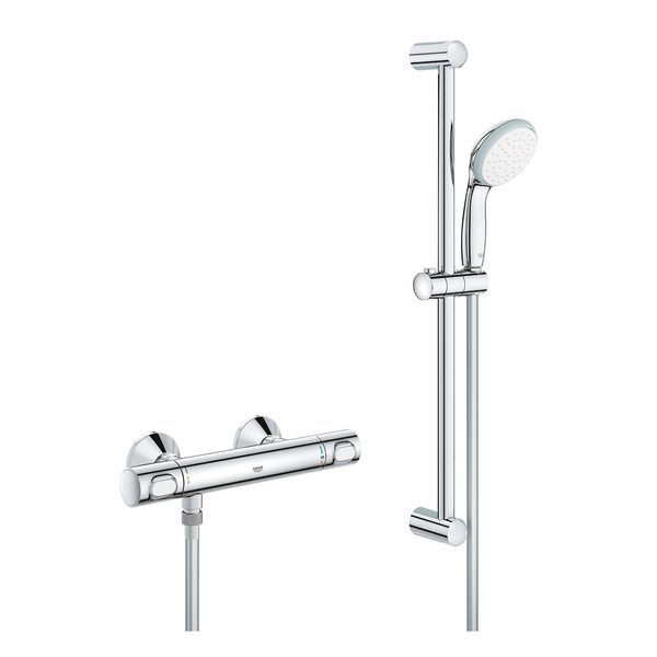 Термостат для душу з душовим гарніуром Grohe QuickFix Precision Flow (колір - хром) 34841000 34841000 &mdash; фото в Esantehnika