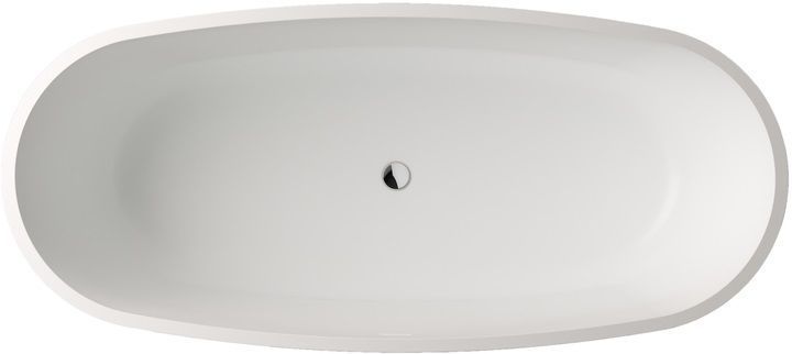 Ванна зі штучного каменю PoolSpa DP 180х80 см окремостояча з сифоном білий&nbsp;PWKDS10ZPSC0000 PWKDS10ZPSC0000 &mdash; фото в Esantehnika