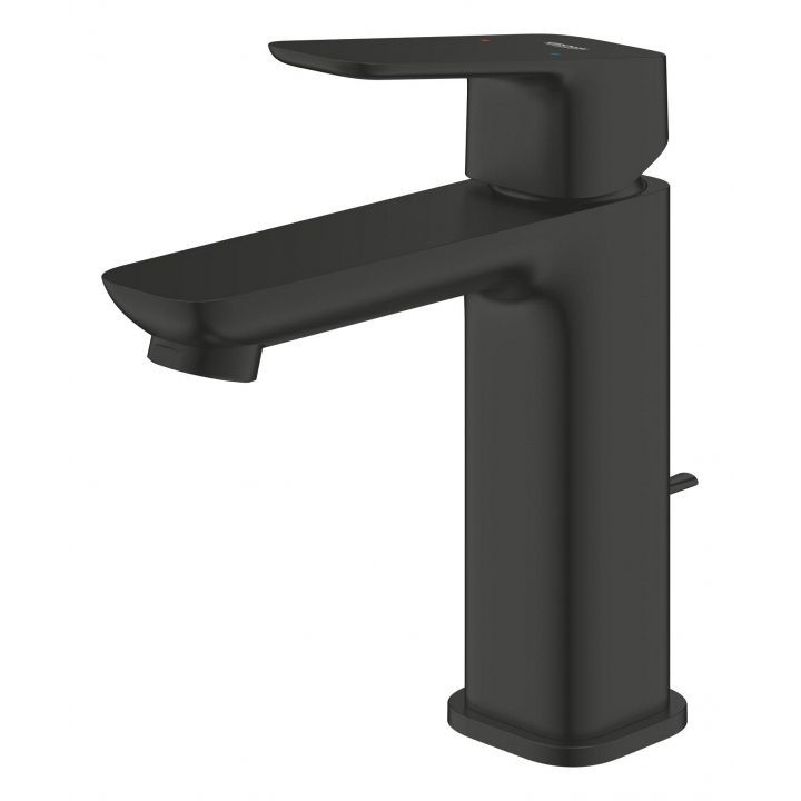 Смеситель для раковины M-размера Grohe Cubeo чёрный матовый (1017492430) 1017492430 &mdash; фото в Esantehnika