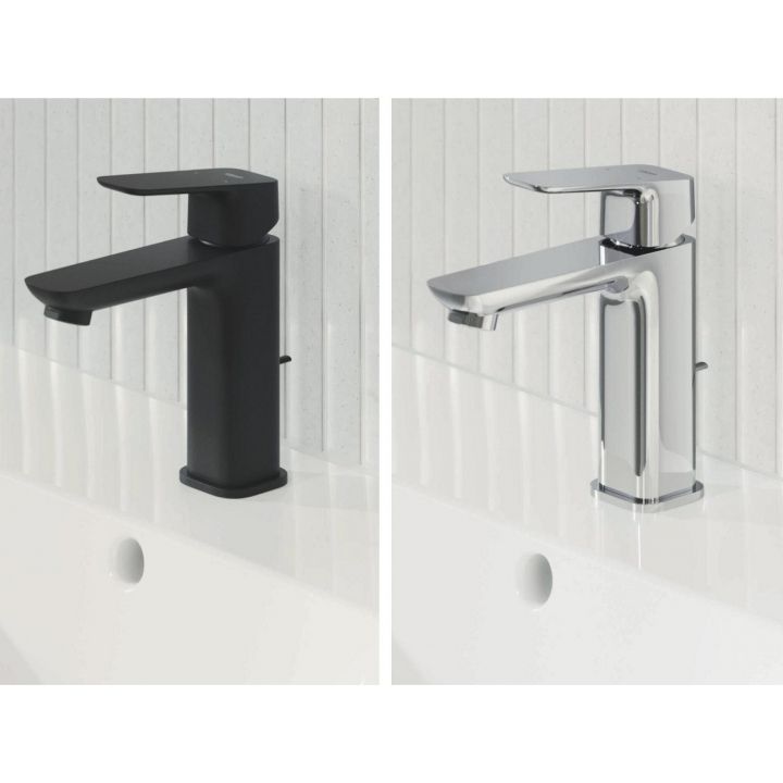 Смеситель для раковины M-размера Grohe Cubeo чёрный матовый (1017492430) 1017492430 &mdash; фото в Esantehnika