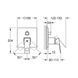 Змішувач для душу Grohe Eurocube 24094000 прихованого монтажу на три положення 24094000 &mdash; фото в Esantehnika