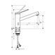 Кухонный смеситель Hansgrohe Zesis M33 (цвет - чёрный матовый) 74802670 74802670 &mdash; фото в Esantehnika