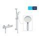 Термостат для душа с душевым гарниуром Grohe QuickFix Precision Flow (цвет - хром) 34841000 34841000 &mdash; фото в Esantehnika